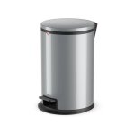 Hailo - poubelle de cuisine design  pdale 12l pure m coloris - argent