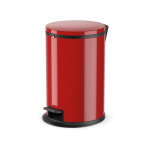 Hailo - poubelle de cuisine design  pdale 12l pure m coloris - rouge