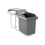 Poubelle de cuisine encastrable 24l hailo single box