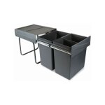 Cuisissimo - poubelle cuisine joka - poubelle encastrable 2 x 20 litres Cuisissimo - poubelle cuisine joka - poubelle encastrable 2 x 20 litres