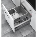 Hailo - poubelle de cuisine encastrable pour meuble coulissant 34l separato k 500