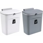 Poubelle de cuisine murale de 6 l avec couvercle poubelle pliable de cuisine poubelle suspendue sur les ...