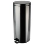 Hailo - poubelle de cuisine  pdale 30l noire mat - selekta