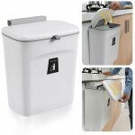 Poubelle de cuisine suspendue avec couvercle, poubelles de placard pour porte d'armoire de cuisine, poubelles ...