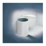 Poubelle compact - box m 15l hailo 3555 - 101 argent / noir