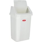 Poubelle inclinable curver 15 l blanc