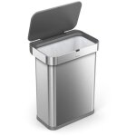 Simplehuman - poubelle inox  contrle vocal