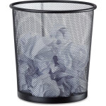 Poubelle métal maille corbeille à papier bureau chambre treillis métallique 26 cm ø, hauteur 27, 5 cm, ... Poubelle métal maille corbeille à papier bureau chambre treillis métallique 26 cm ø, hauteur 27, 5 cm, ...
