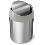 Simplehuman - poubelles - mini poubelle de table, 1, 5 l, inox bross� cw2084
