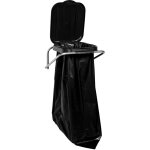 Poubelle murale de tri s�lectif 120 l ? construction solide en tubes galvanis�s ? couvercle noir pour ...