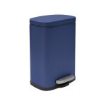 Poubelle  pdale acier akira 5l bleu mat spirella