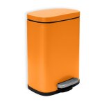 Poubelle  pdale acier akira 5l orange mat spirella