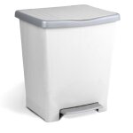 Poubelle � p�dale blanc milenium - 23 l