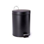 Poubelle à pédale inox 5l noir msv Poubelle à pédale inox 5l noir msv