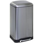 Poubelle en mtal 30 litres inox ouverture  pdale - five