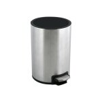 Poubelle � p�dale inox riku 5l bross� spirella