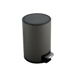 Poubelle � p�dale inox riku 5l gris mat spirella