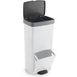 Poubelle p�dale tri s�lectif picea blanc 70l