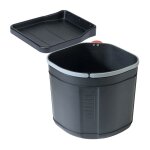 Poubelle pivotante � ouverture automatique 30l - contenance : 30 l - d�cor : noir - hauteur : 419 mm ...