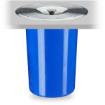 Poubelle plan de travail, 8 l, encastrable, d�chets organiques, avec couvercle en inox, hxd 30 x 26, ...