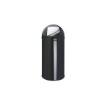 V - part - poubelle push can mtal noire 40 l