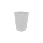 Poubelle en pvc 100 litres cm 53x66 h empilable sans couvercle couleur blanche usage agricole