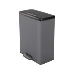 Poubelle à pédale decobin 65l de curver cool grey Poubelle à pédale decobin 65l de curver cool grey