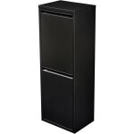 [en. casa] - poubelle de recyclage murale sollentuna 2 x 14l noir