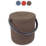 Poubelle ronde eureka taupe l 10 stefanpl