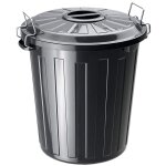 Poubelle rotho basic 25l noir