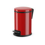 Hailo - poubelle de salle de bain design à pédale 3l pure s coloris - rouge Hailo - poubelle de salle de bain design à pédale 3l pure s coloris - rouge
