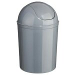 Poubelle de salle de bain essential 7l gris
