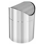 Poubelle salle de bain inox, argent�
