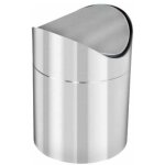 Poubelle salle de bain inox, argent� - trimec