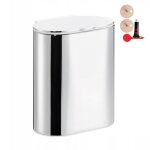 Poubelle de salle de bain murale tesa, en m�tal, sans percage