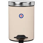 Poubelle de salle de bains � p�dale 3l fabriqu� en france - duo rossignol