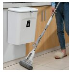 Poubelle  suspendre avec couvercle, poubelle murale, pour placard / salle de bain / chambre / bureau ...