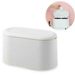 Poubelle de table avec couvercle, mini poubelle, poubelle de table, poubelle cosm�tique de salle de bain, ...