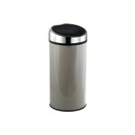 Msv - poubelle touch inox 30l taupe