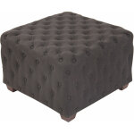 Clp - pouf lgant en tissu matelass et dtails de bouton disponibles diffrentes couleurs colore : ...