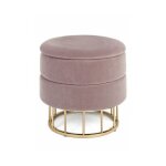 Pouf fashion commerce rangement pavlina mauve