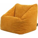 Pouf fauteuil enfant en velours ctel morgan, poufs de chambre, salon, jaune ocre, oeko - tex - icon ...