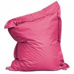 Solys - pouf de jardin en polyester rose 180 x 145 cm
