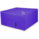 Pouf lit 1 place similicuir indoor lavande happers unique lilas