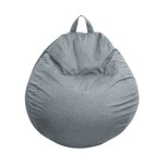 Bananair - pouf poire dhoussable - 105x85 cm gris fonc