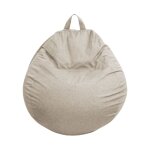 Pouf poire dhoussable - 80x70 cm beige bananair