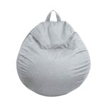 Pouf poire dhoussable - 80x70 cm gris bananair