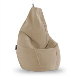 Happers - pouf poire aquaclean carab beige xxl beige