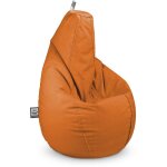 Happers - pouf poire naylim mate orange xxl Happers - pouf poire naylim mate orange xxl