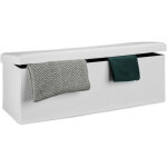 Relaxdays - pouf de rangement pliant xxl, tabouret pratique avec couvercle, h x l x p : 38 x 114 x 38 ...